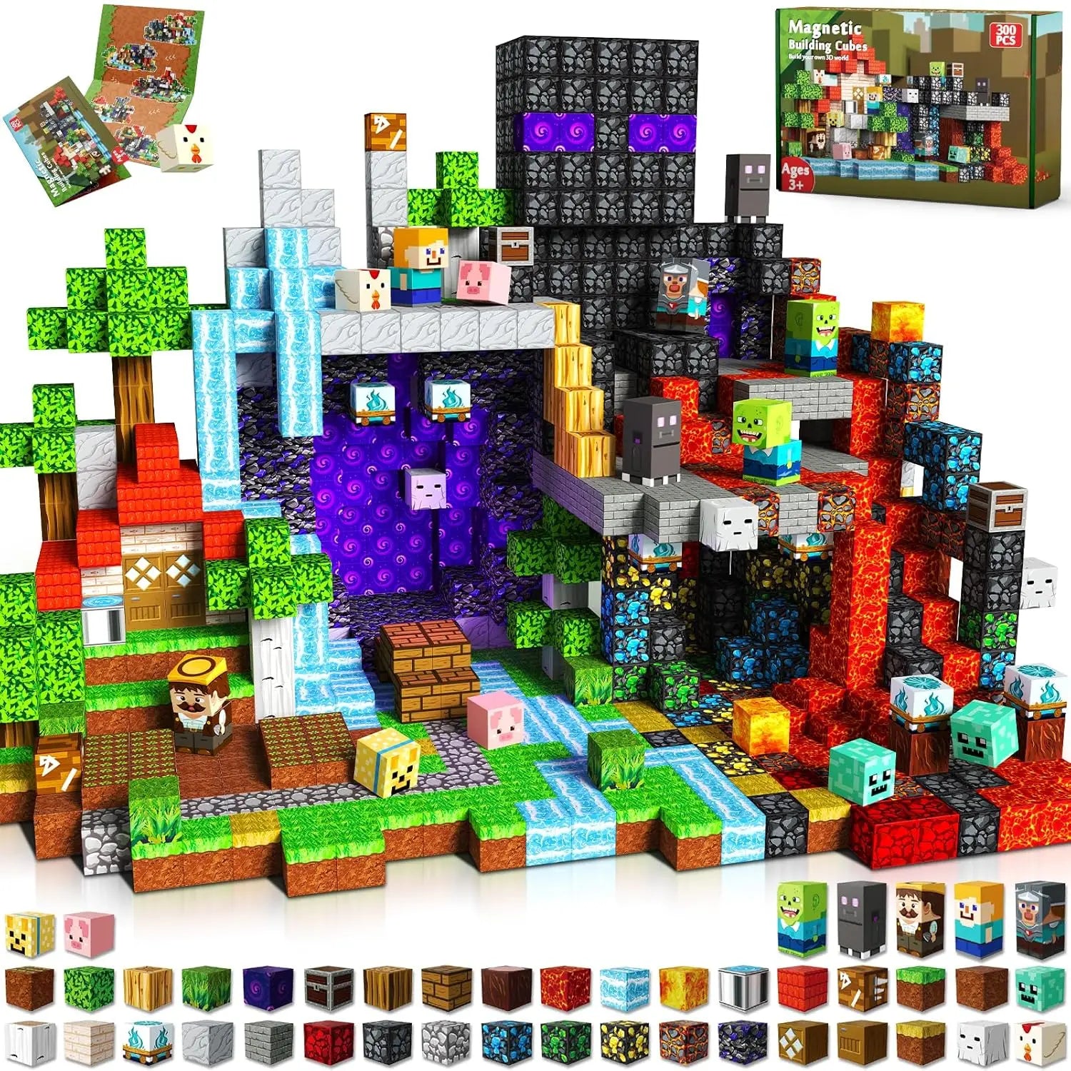 Minecraft Magnetic Blocks Set